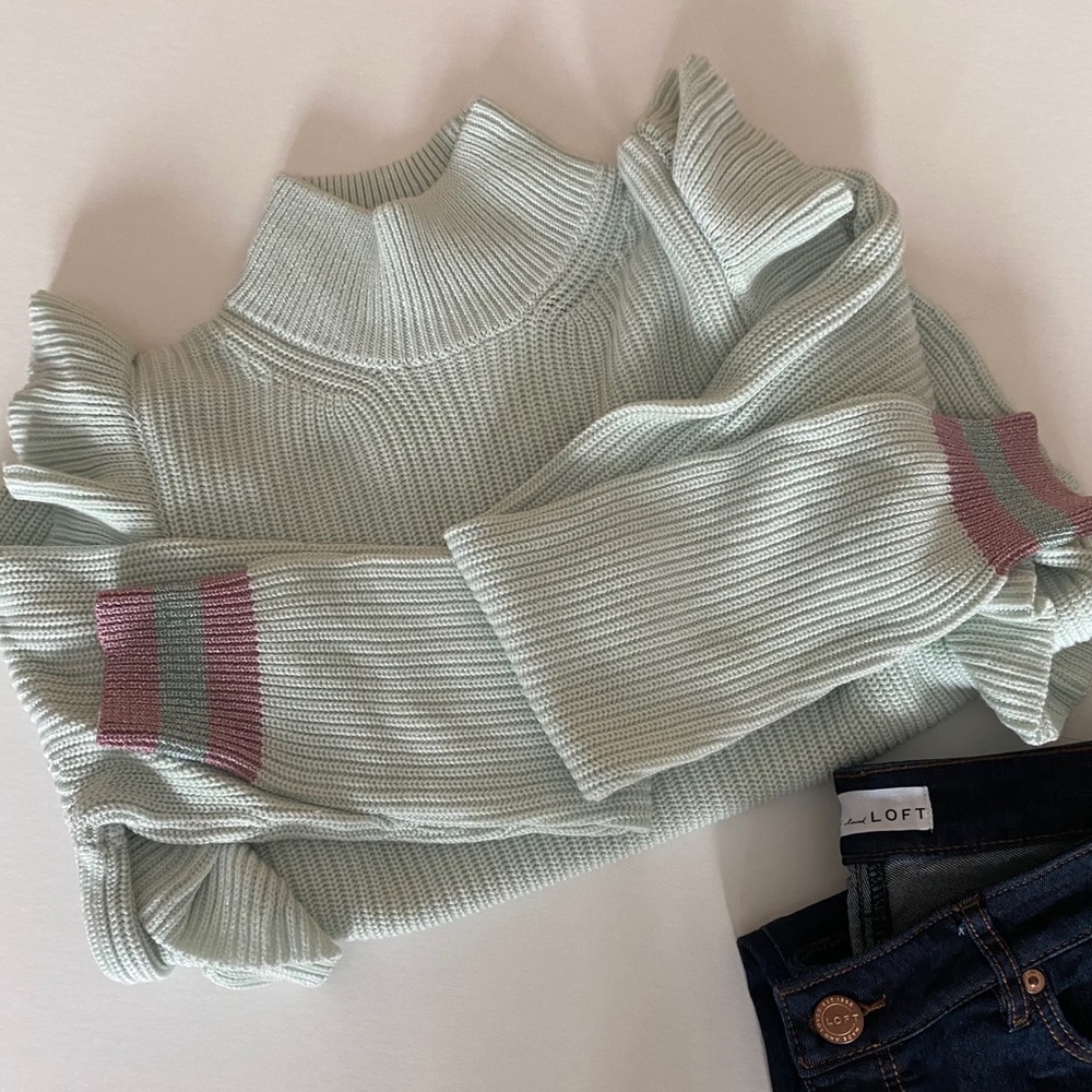Splendid X Margherita Amico Mock Neck Sweater